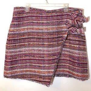 NWT Halogen Multi-Colored Tweed Skirt